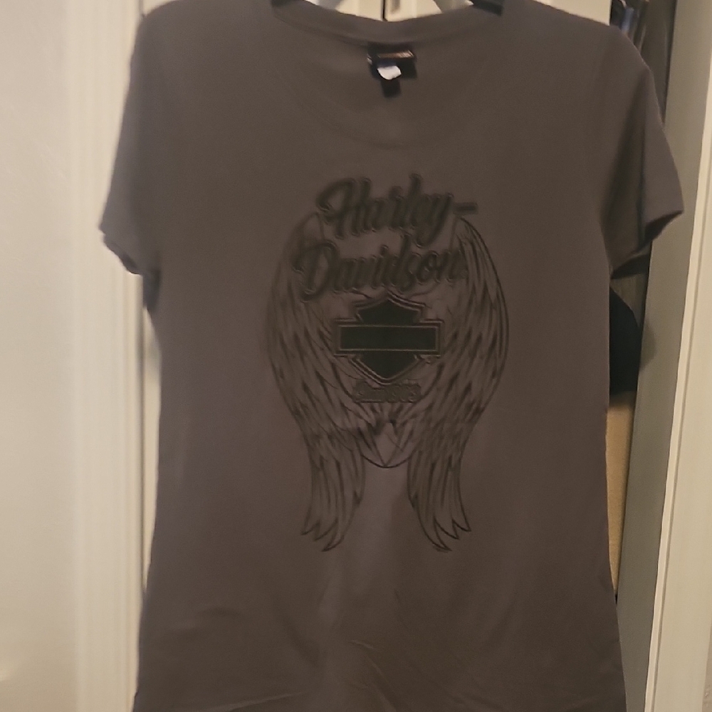Harley-Davidson Charcoal Winged Tee